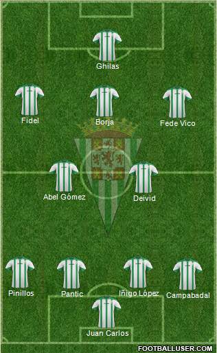 Córdoba C.F., S.A.D. Formation 2014