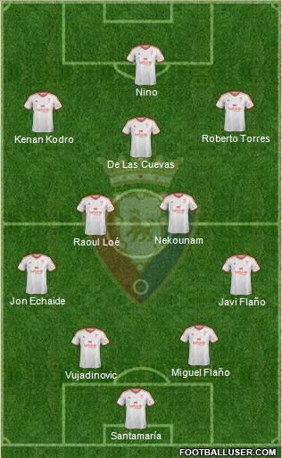 C. At. Osasuna Formation 2014
