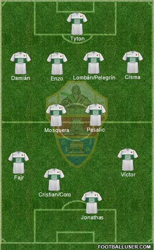 Elche C.F., S.A.D. Formation 2014