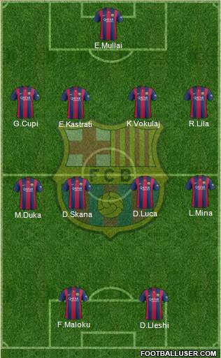F.C. Barcelona Formation 2014