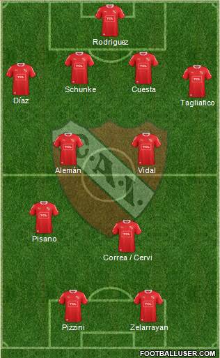 Independiente Formation 2014