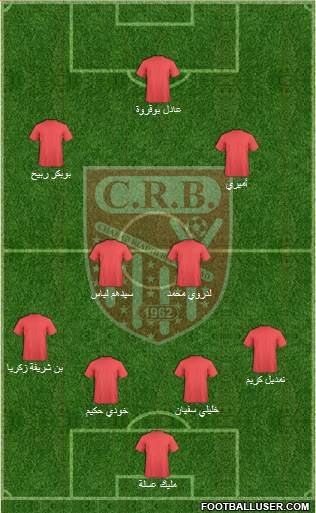 Chabab Riadhi Belouizdad 4-4-2 football formation