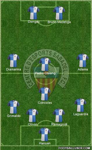 C.E. Sabadell Formation 2014