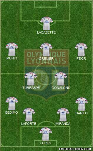 Olympique Lyonnais Formation 2014