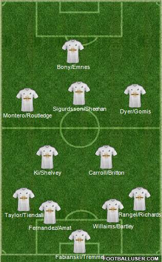 Swansea City Formation 2014