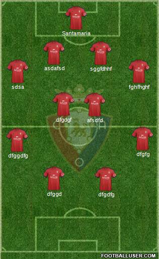 C. At. Osasuna Formation 2014