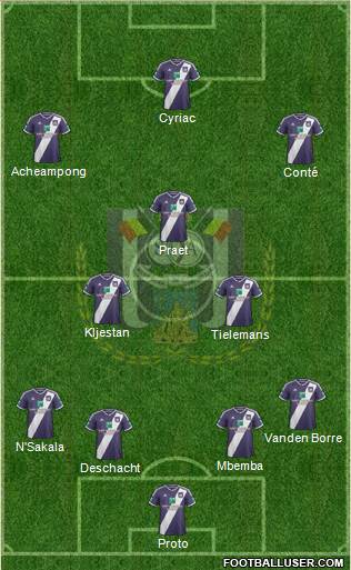 RSC Anderlecht Formation 2014