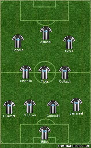 Newcastle United Formation 2014