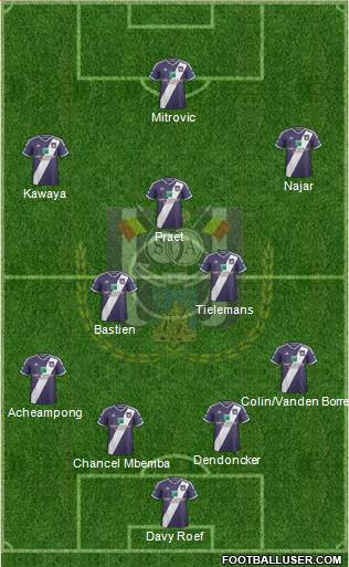 RSC Anderlecht Formation 2014