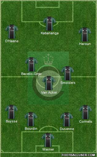 KSV Cercle Brugge Formation 2014