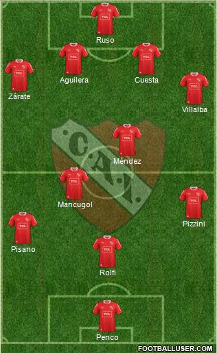 Independiente Formation 2014
