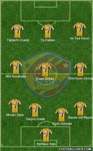 Vegalta Sendai Formation 2014