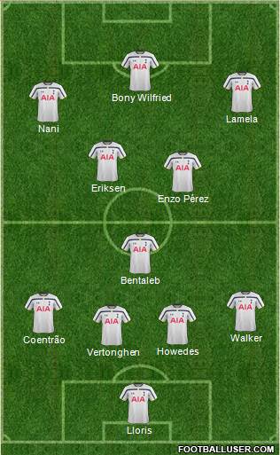 Tottenham Hotspur Formation 2014