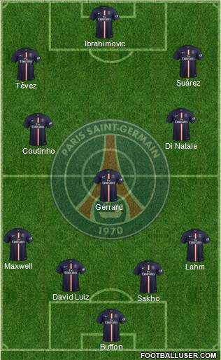 Paris Saint-Germain Formation 2014