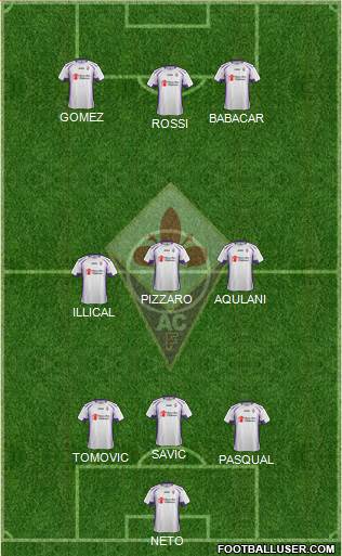 Fiorentina Formation 2014