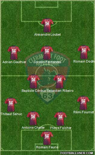 Clermont Foot Auvergne 63 Formation 2014