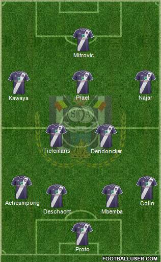 RSC Anderlecht Formation 2014
