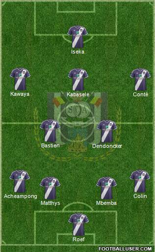 RSC Anderlecht Formation 2014