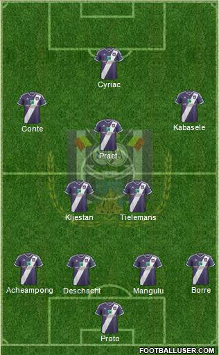 RSC Anderlecht Formation 2014
