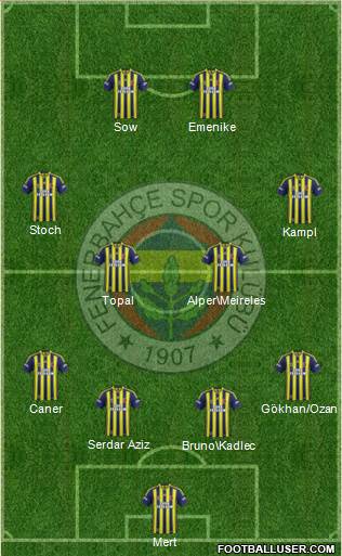 Fenerbahçe SK Formation 2014