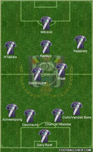 RSC Anderlecht Formation 2014