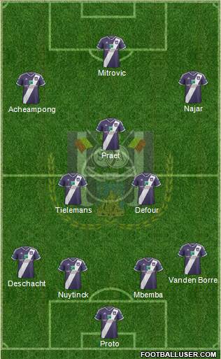 RSC Anderlecht Formation 2014