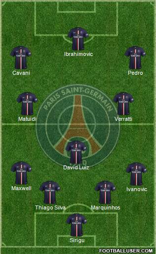 Paris Saint-Germain Formation 2014