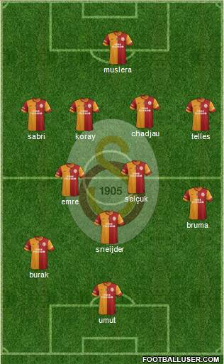 Galatasaray SK Formation 2014