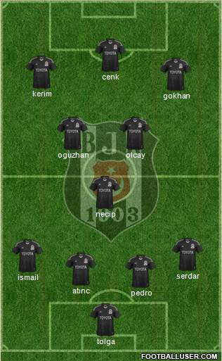Besiktas JK Formation 2014