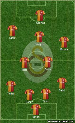 Galatasaray SK Formation 2014