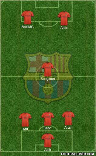 F.C. Barcelona Formation 2014