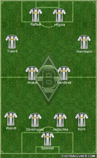 Borussia Mönchengladbach Formation 2014