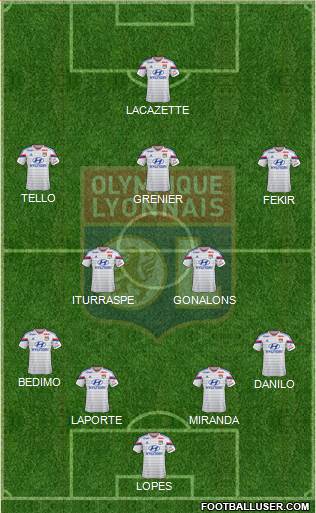 Olympique Lyonnais Formation 2014