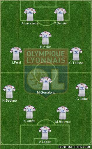 Olympique Lyonnais Formation 2014
