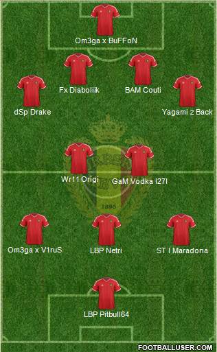 Belgium Formation 2014