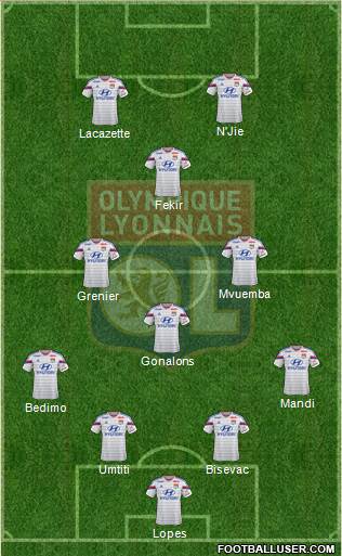 Olympique Lyonnais Formation 2014