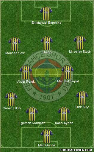 Fenerbahçe SK Formation 2014