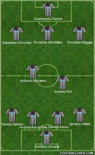 Newcastle United Formation 2014
