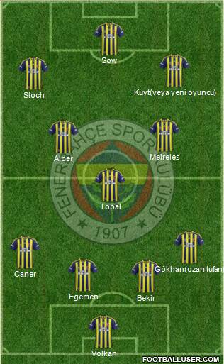 Fenerbahçe SK Formation 2014
