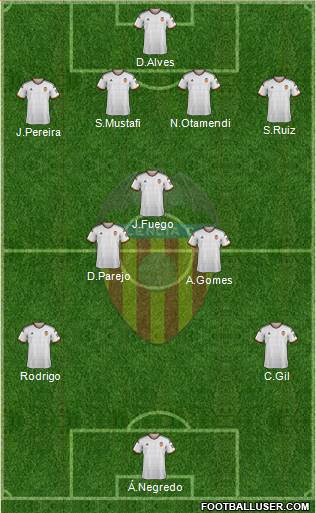 Valencia C.F., S.A.D. Formation 2014