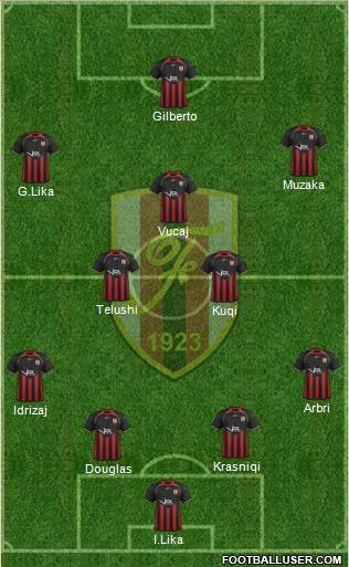 KS Flamurtari Vlorë Formation 2014
