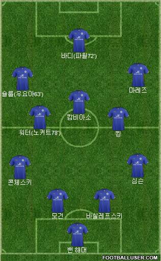 Leicester City Formation 2014