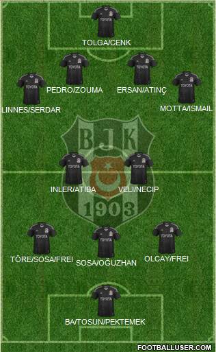 Besiktas JK Formation 2014