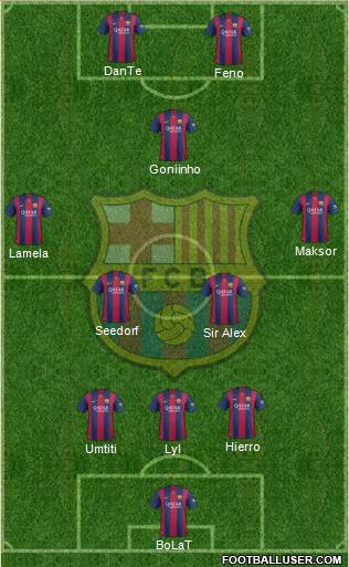F.C. Barcelona Formation 2014