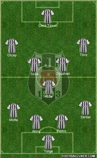 Besiktas JK Formation 2014