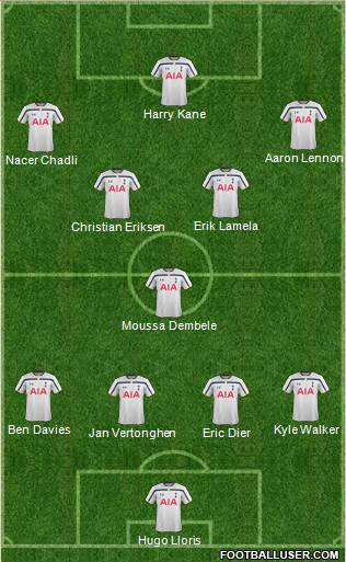 Tottenham Hotspur Formation 2014