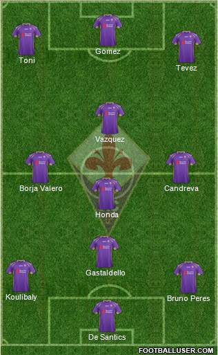 Fiorentina Formation 2014
