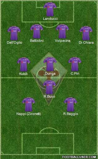 Fiorentina Formation 2014