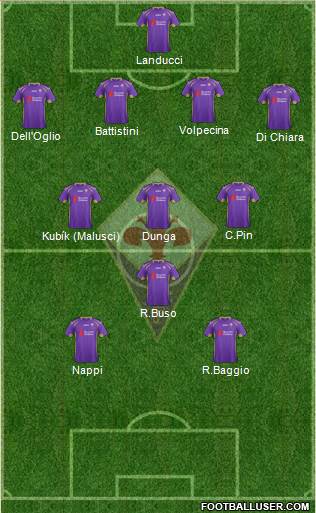 Fiorentina Formation 2014