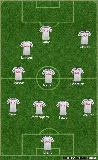 Tottenham Hotspur Formation 2014